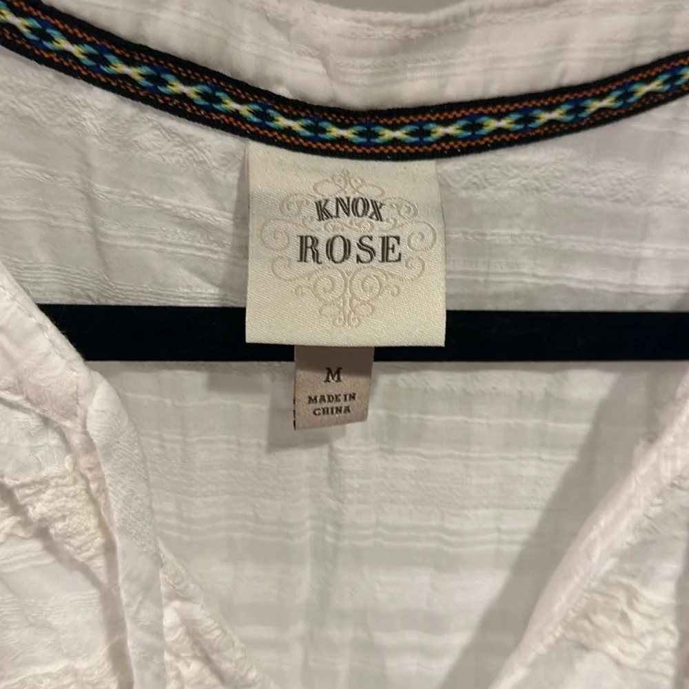 Knox Rose Flutter Sleeve MIDI Dress White M - Picture 3 of 9